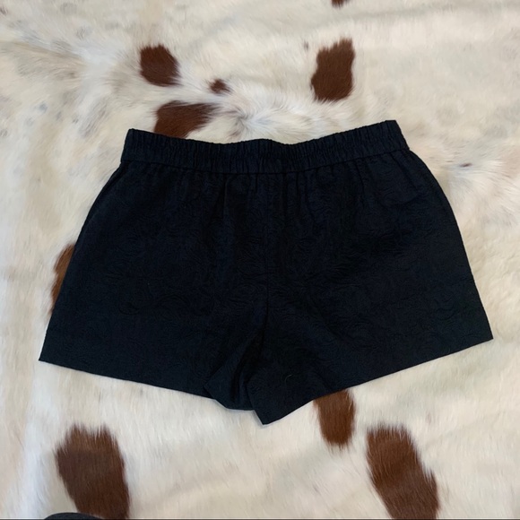 J Crew Floral Jacquard Black Shorts - Picture 8 of 12